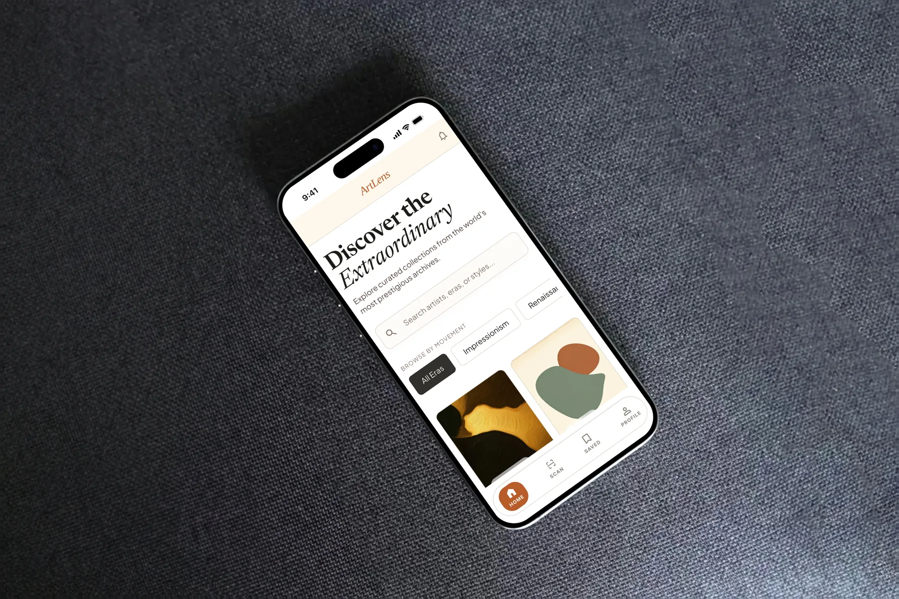 ArtLens home: Discover the Extraordinary, search and browse by movement